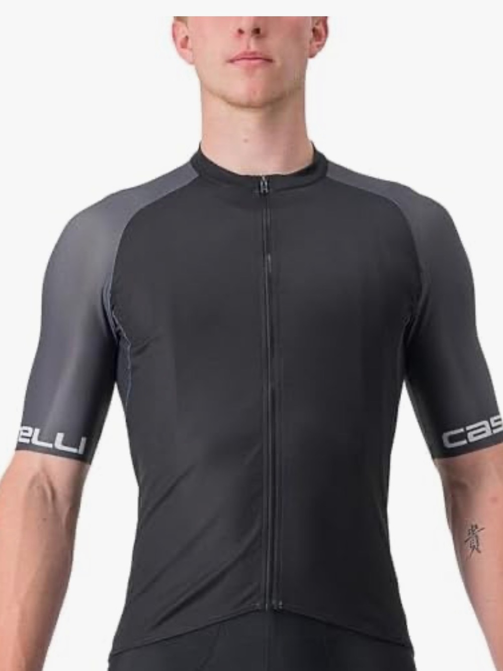 Castelli Entrata Black Short Sleeve Cycling Jersey
